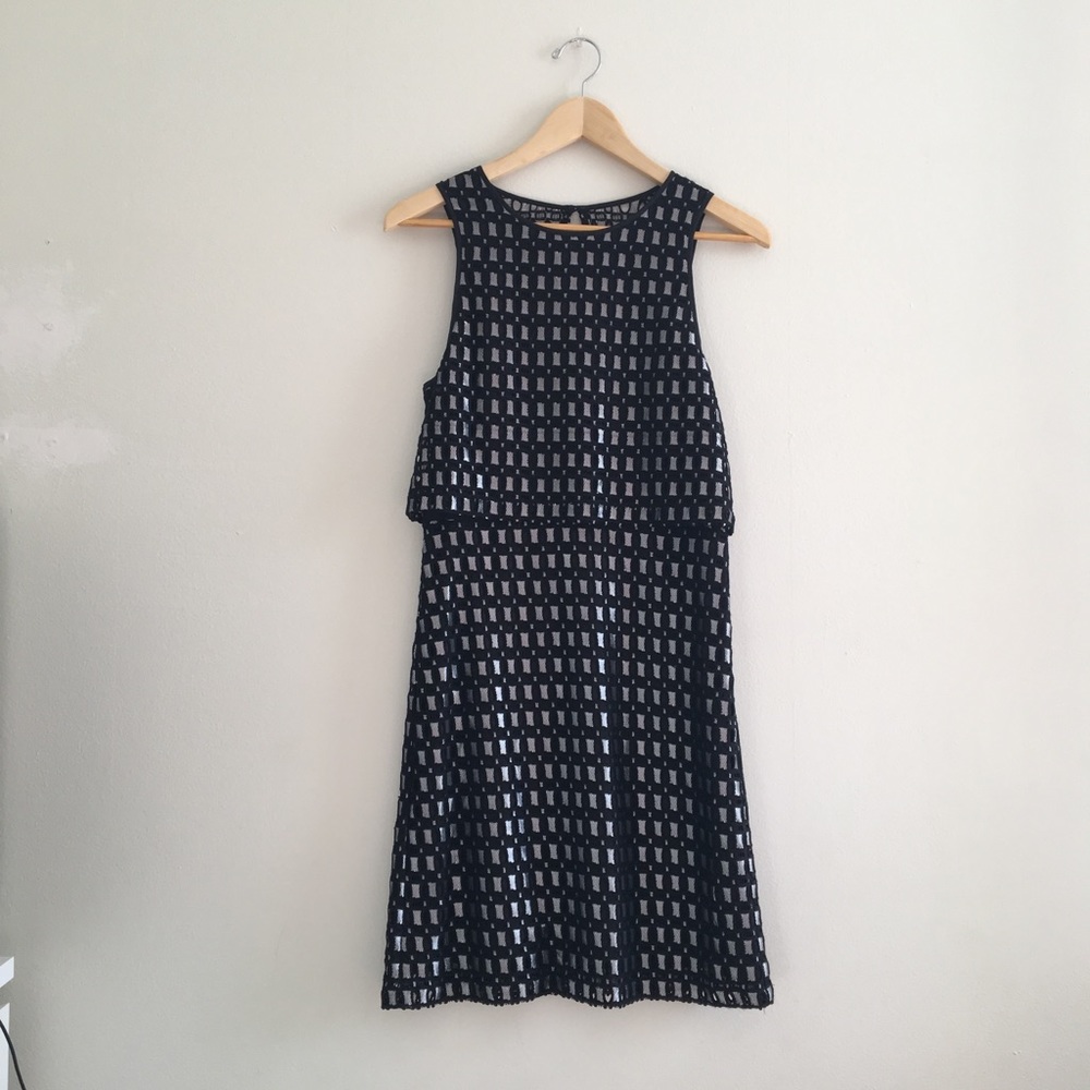 NWOT Kensie Black Pattern Dress